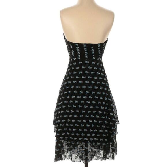 Free People Vintage Strapless Floral Embroidered Dress - Picture 4 of 11